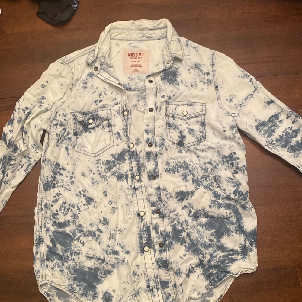 Acid-Washed Denim Shirt